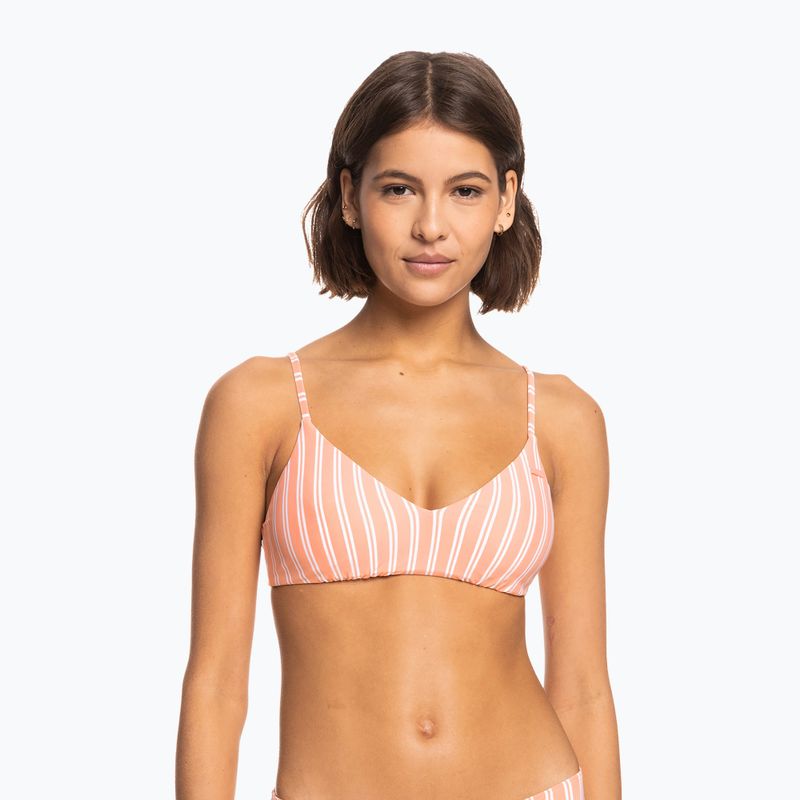 Vrchný diel plaviek ROXY Into The Sun Athletic Triangle 2021 papaya punch novelta stripe h 4