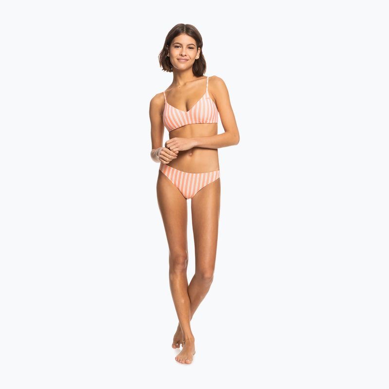 Vrchný diel plaviek ROXY Into The Sun Athletic Triangle 2021 papaya punch novelta stripe h 6