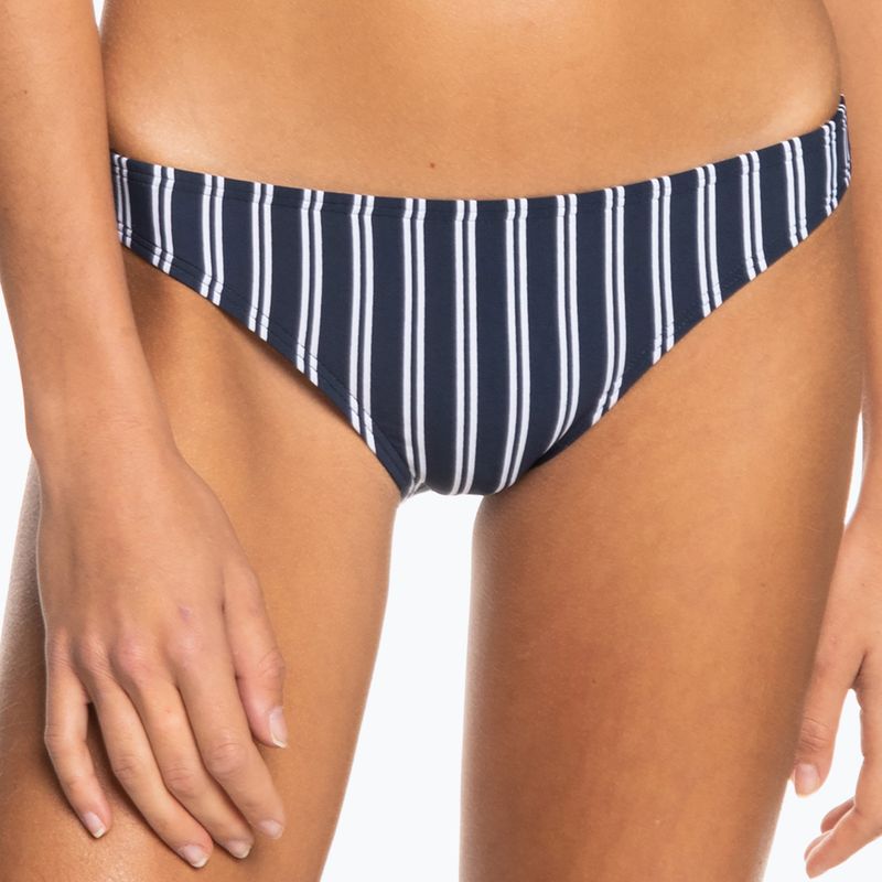Spodný diel plaviek ROXY Into The Sun Moderate 2021 mood indigo novela stripe vert 4