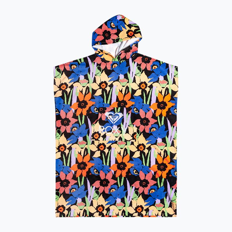 Dámske pončá ROXY Stay Magical Printed 2021 anthracite flower jammin