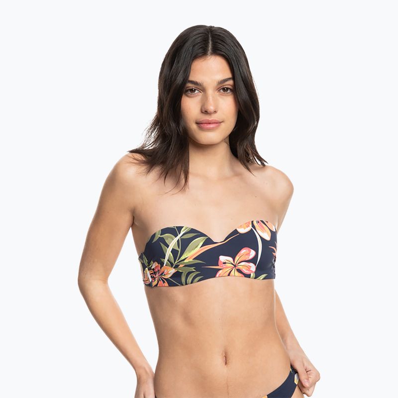 Vrchný diel plaviek ROXY Into The Sun Mold Bandeau 2021 mood indigo tropical depht 3