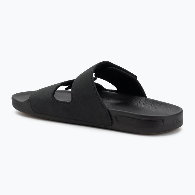 Pánske šľapky Quiksilver Rivi Leather Double Adjust black 1 3