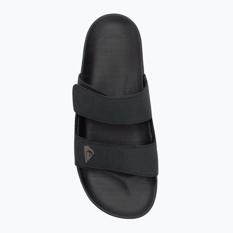 Pánske šľapky Quiksilver Rivi Leather Double Adjust black 1 5