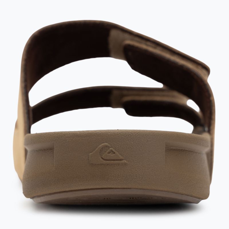 Pánske šľapky Quiksilver Rivi Leather Double Adjust tan 1 6