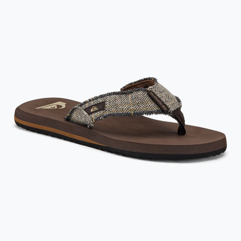 Pánske žabky Quiksilver Monkey Abyss brown