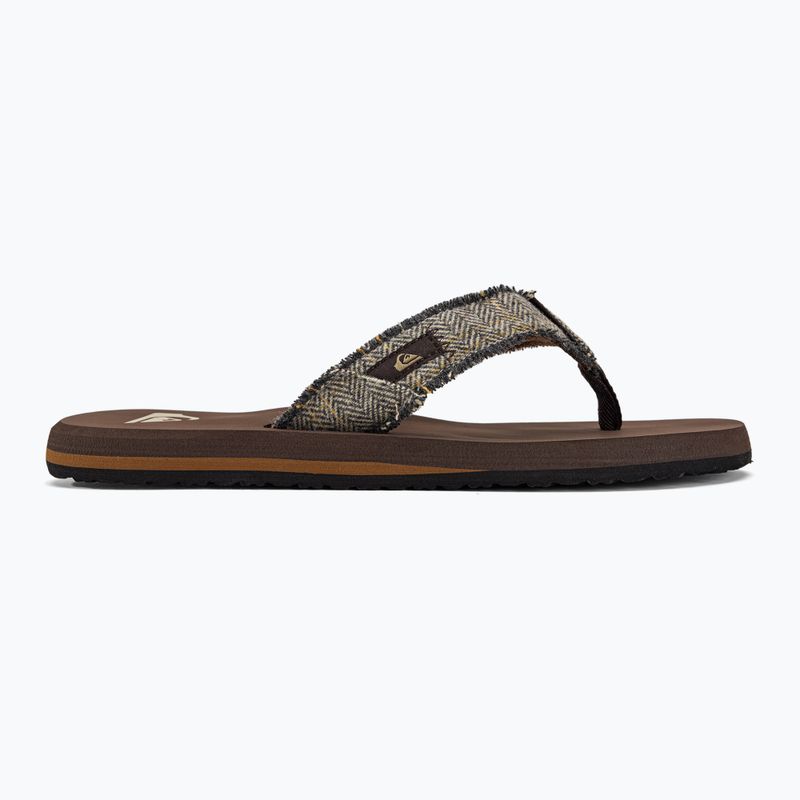 Pánske žabky Quiksilver Monkey Abyss brown 2