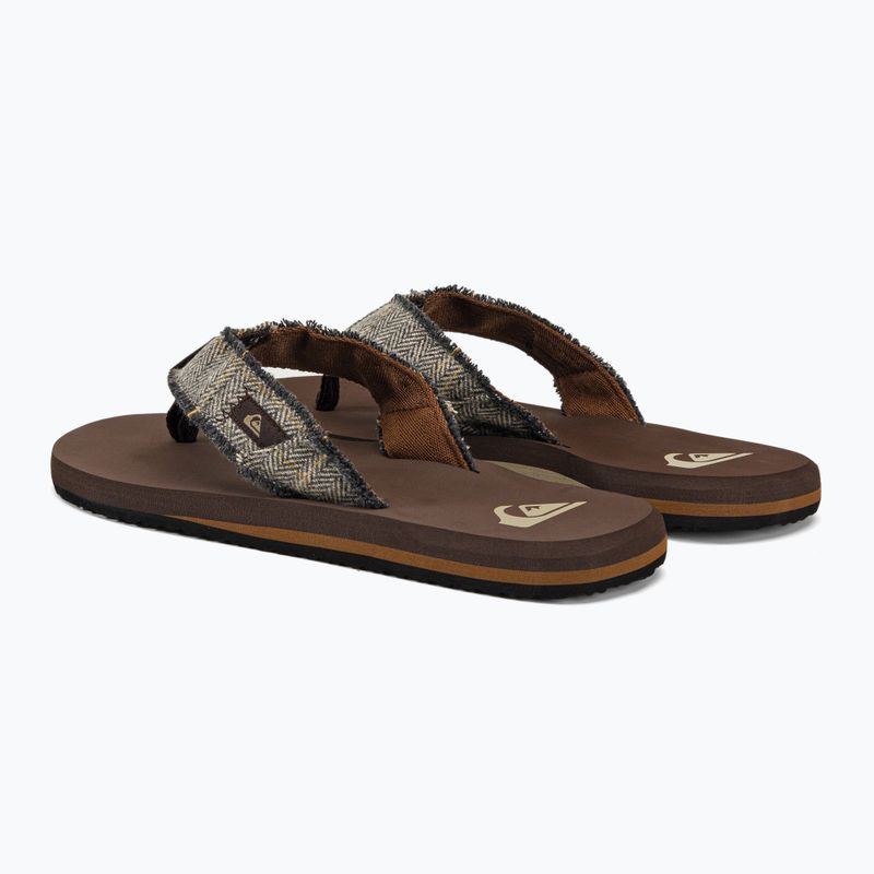 Pánske žabky Quiksilver Monkey Abyss brown 3