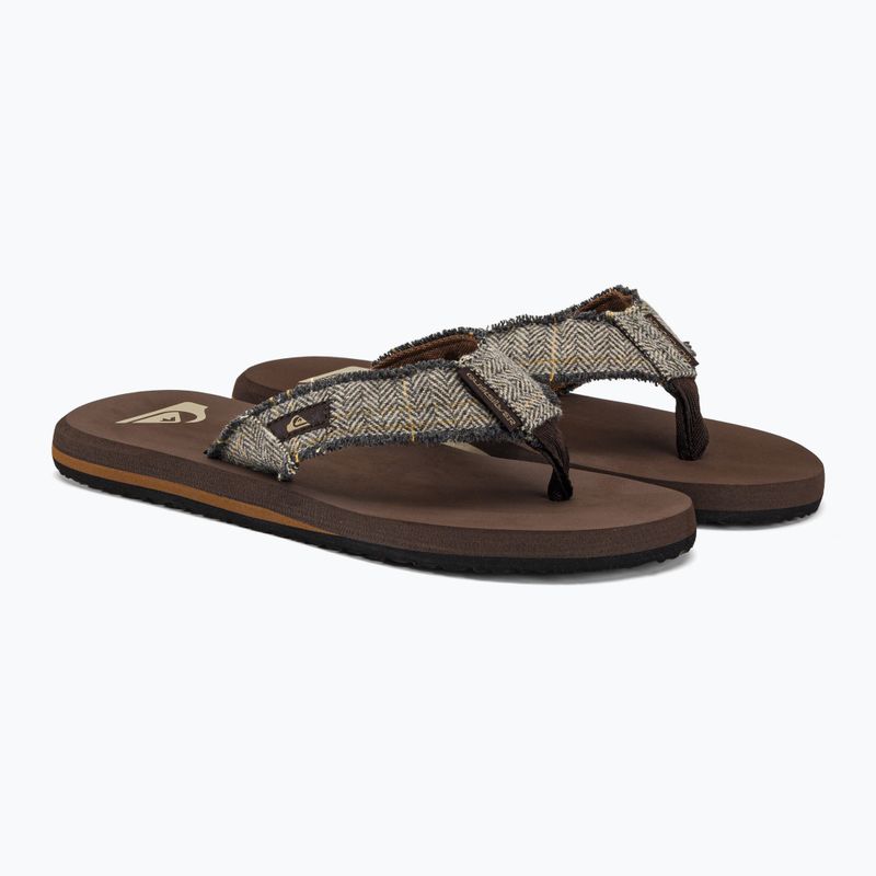 Pánske žabky Quiksilver Monkey Abyss brown 4