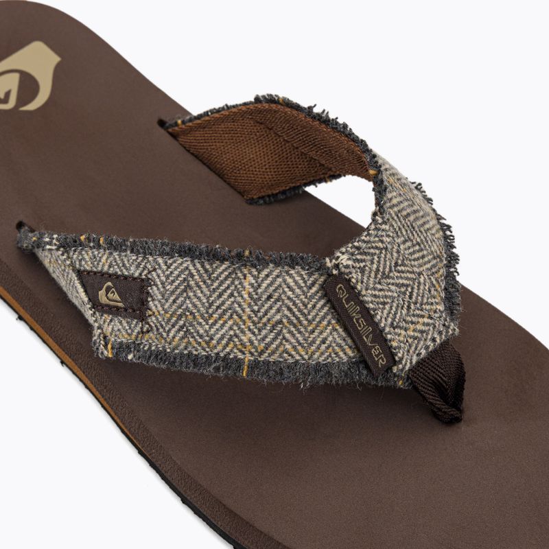 Pánske žabky Quiksilver Monkey Abyss brown 7