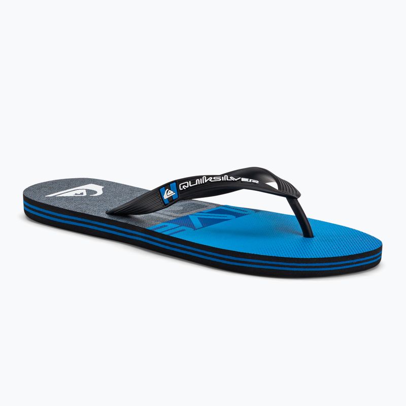 Quiksilver pánske žabky Molokai Wordblock blue-grey AQYL101287