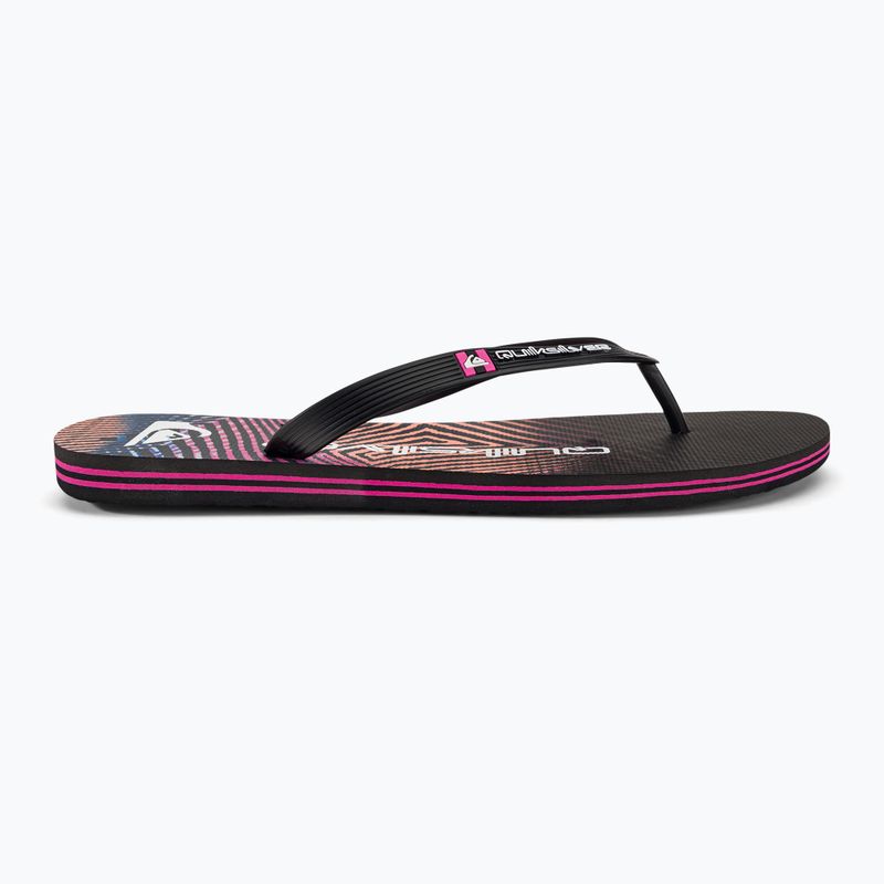 Quiksilver pánske žabky Molokai Wordblock black and pink AQYL101287 2