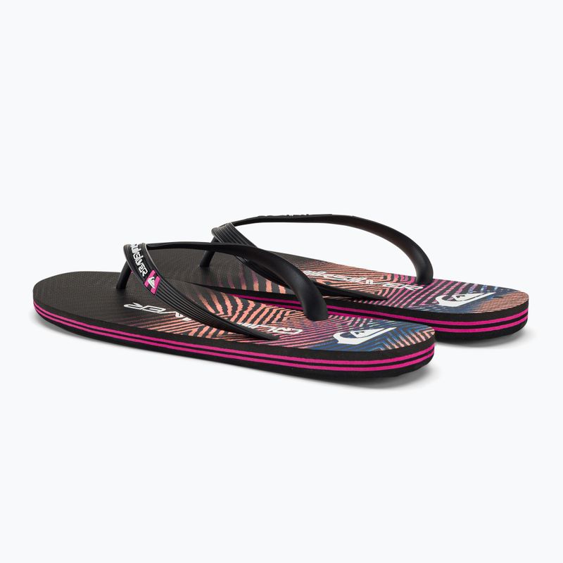 Quiksilver pánske žabky Molokai Wordblock black and pink AQYL101287 3