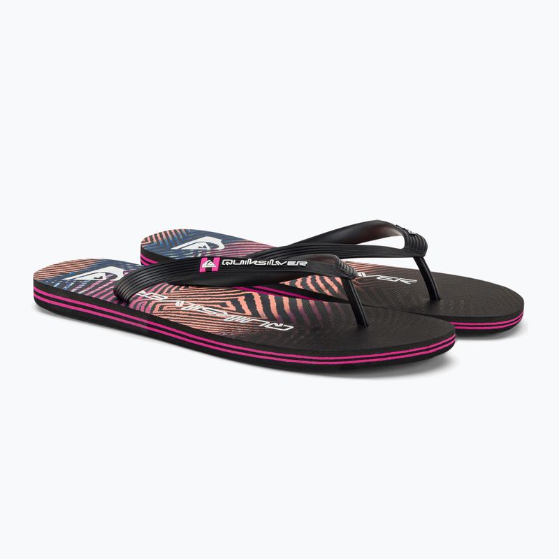 Quiksilver pánske žabky Molokai Wordblock black and pink AQYL101287 4