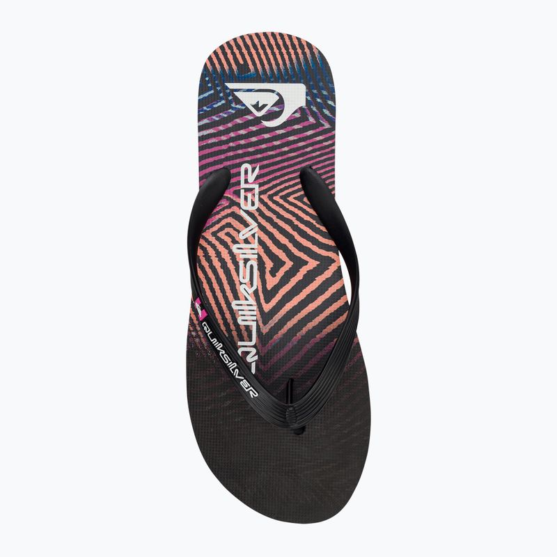 Quiksilver pánske žabky Molokai Wordblock black and pink AQYL101287 6