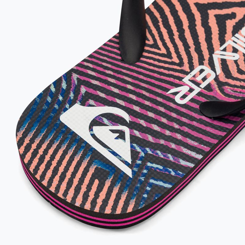 Quiksilver pánske žabky Molokai Wordblock black and pink AQYL101287 8