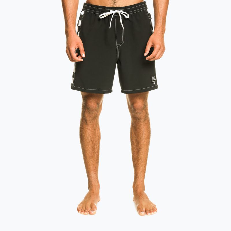 Pánske plavecké šortky Quiksilver Original Arch Volley 17" black EQYJV03995-KVJ0 2