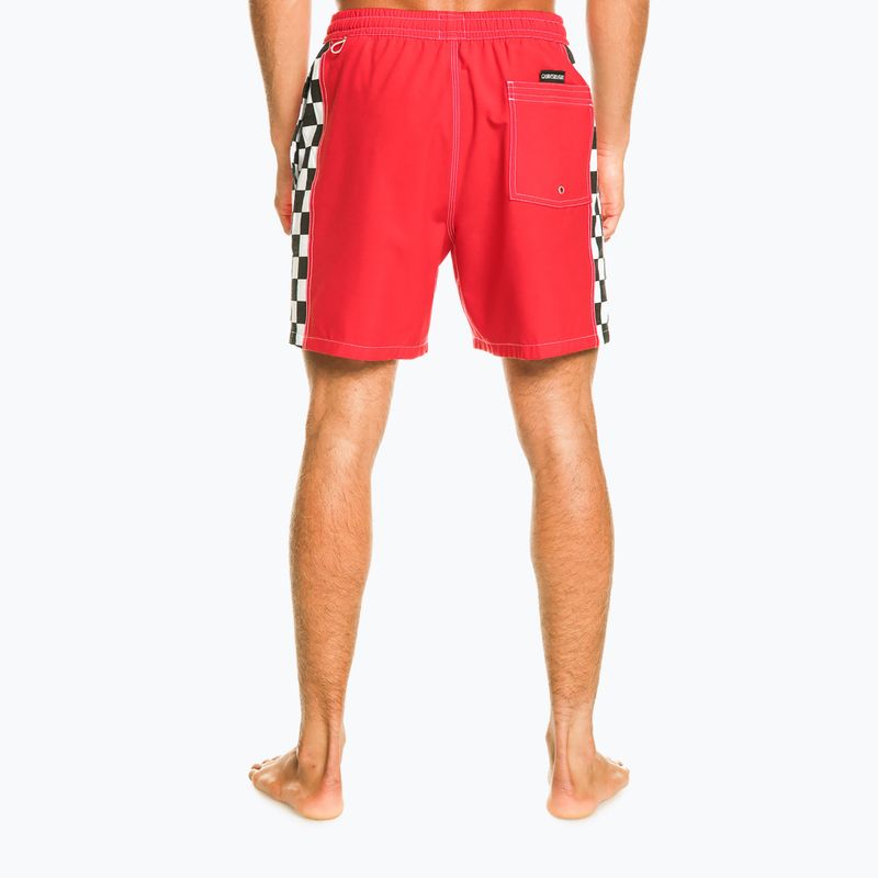 Pánske plavecké šortky Quiksilver Original Arch Volley 17" červené EQYJV03995-RQC0 3