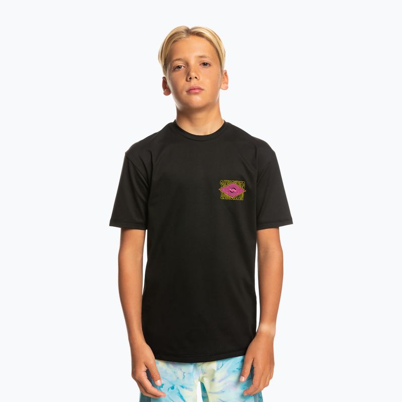 Quiksilver Radical Surf SS Y detské plavecké tričko čierne