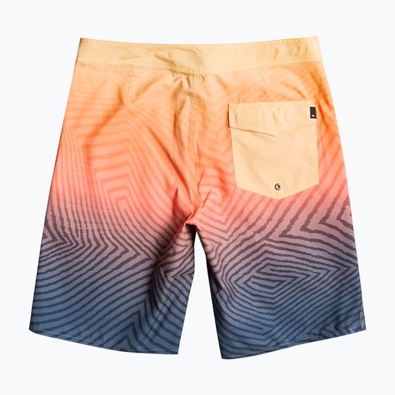 Quiksilver pánske plavecké šortky Everyday Warp Fade 20" oranžové a tmavomodré EQYBS04790-BSL6 2
