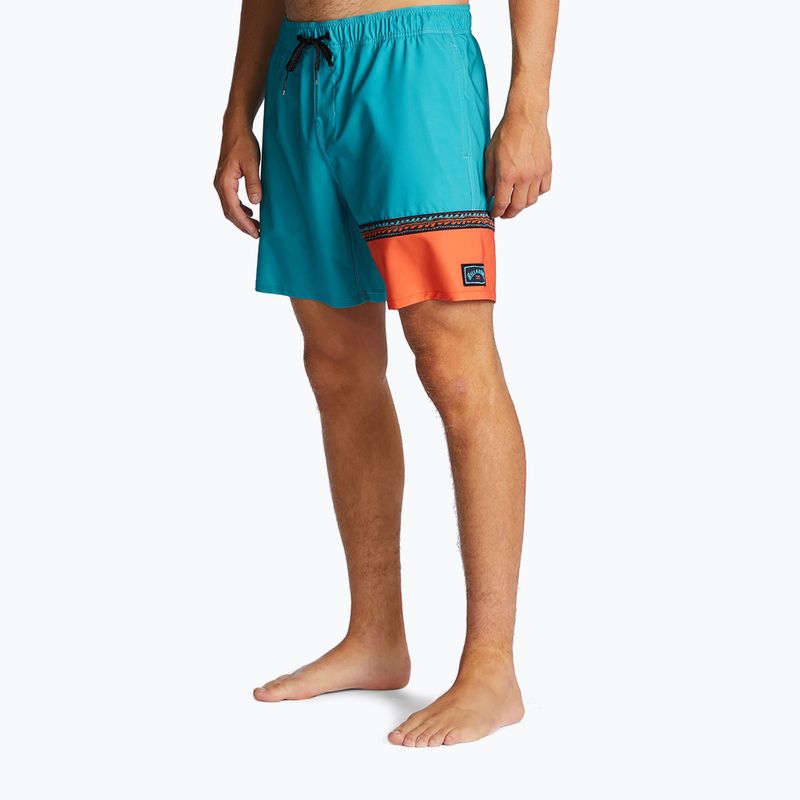 Pánske plavecké šortky Billabong Burleigh Layback aqua 3