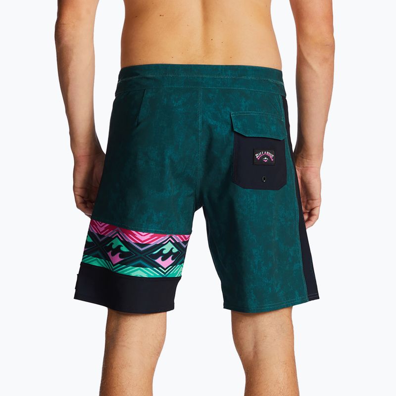 Pánske plavecké šortky Billabong Burleigh Pro forest 4