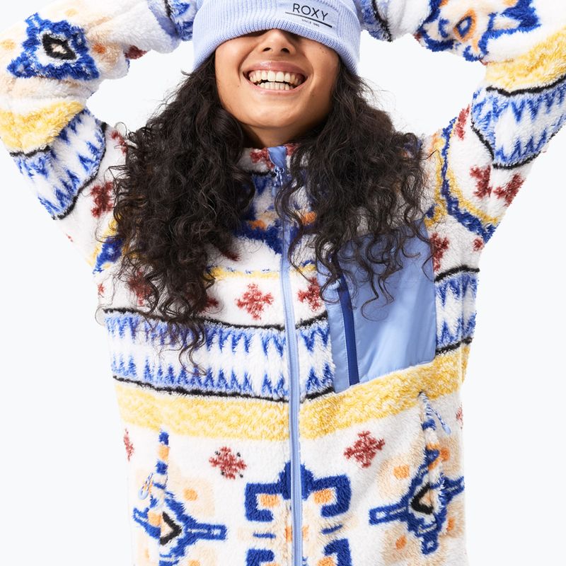 Dámska mikina ROXY Alabama Full Zip bright white chandail 9