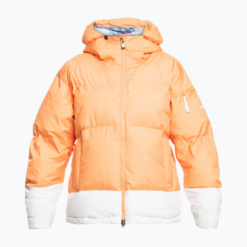 Dámska snowboardová bunda ROXY Chloe Kim Puffy mock orange 4