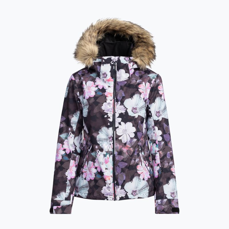 Dámska snowboardová bunda ROXY Jet Ski true black blurry flower 10
