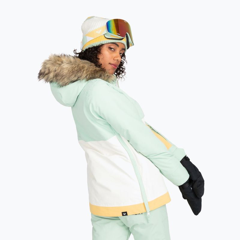 Dámska snowboardová bunda ROXY Shelter cameo green 3