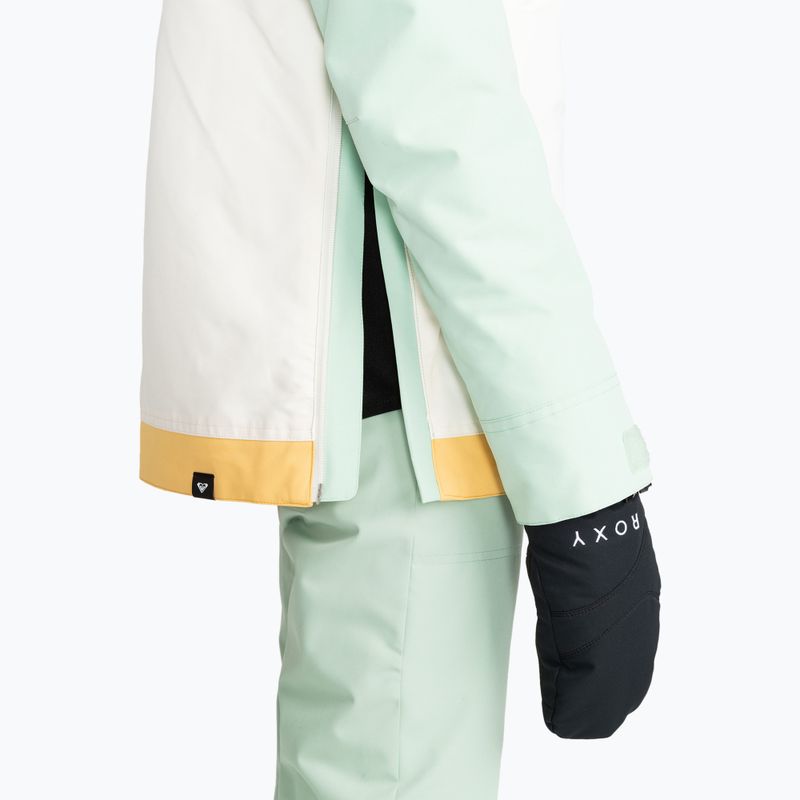 Dámska snowboardová bunda ROXY Shelter cameo green 8