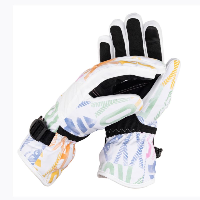 Dámske snowboardové rukavice ROXY Jetty black bright white sapin