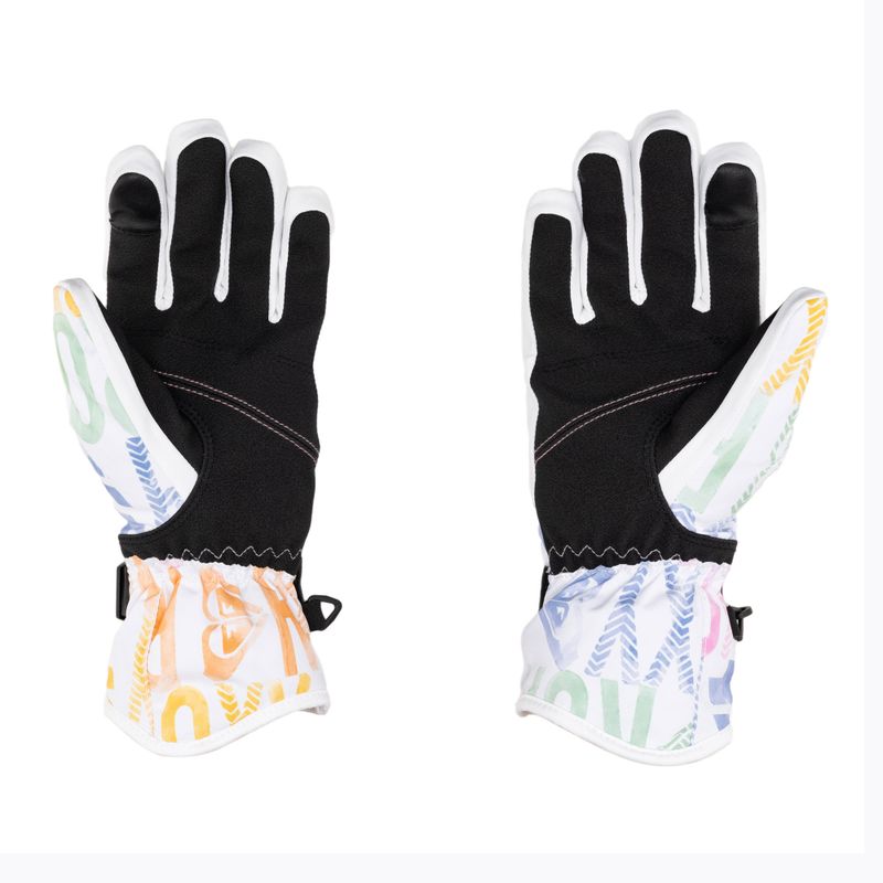 Dámske snowboardové rukavice ROXY Jetty black bright white sapin 2