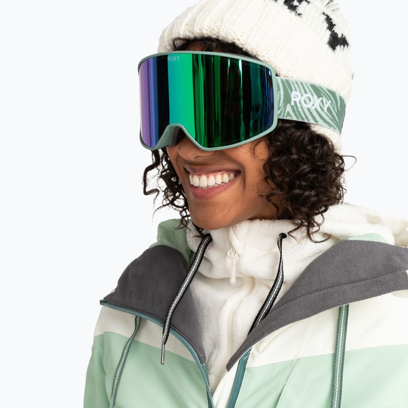 Dámske snowboardové okuliare ROXY Storm dark forest/green ml 6