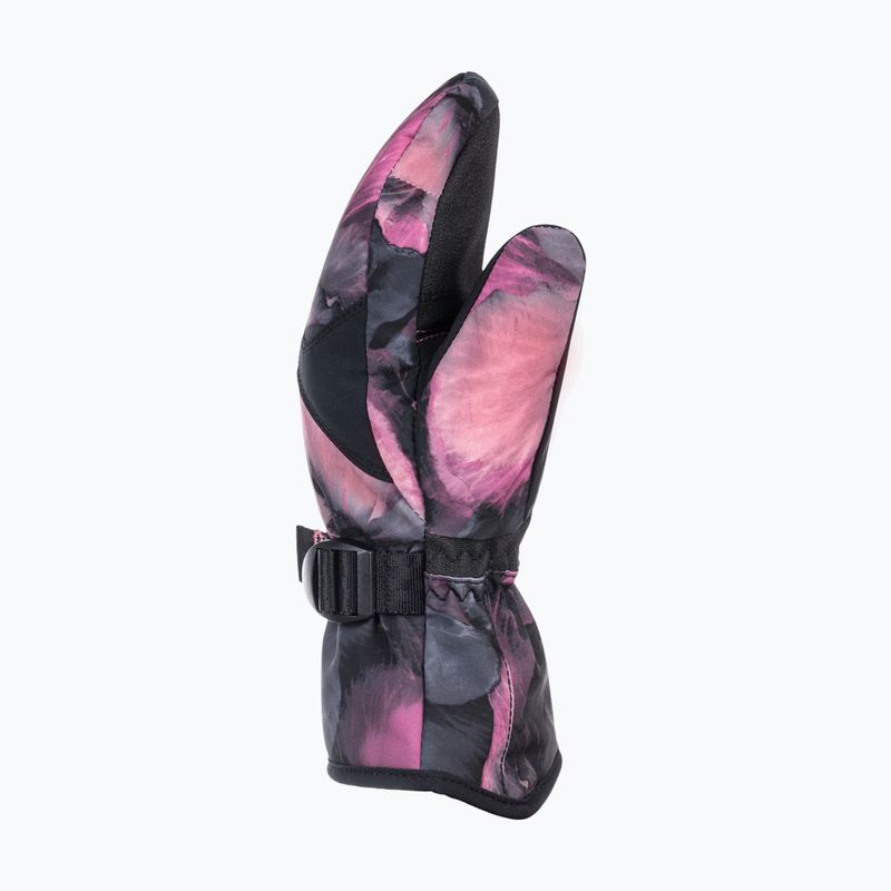 Detské snowboardové rukavice ROXY Jetty Mitt Girl true black pansy rg 6