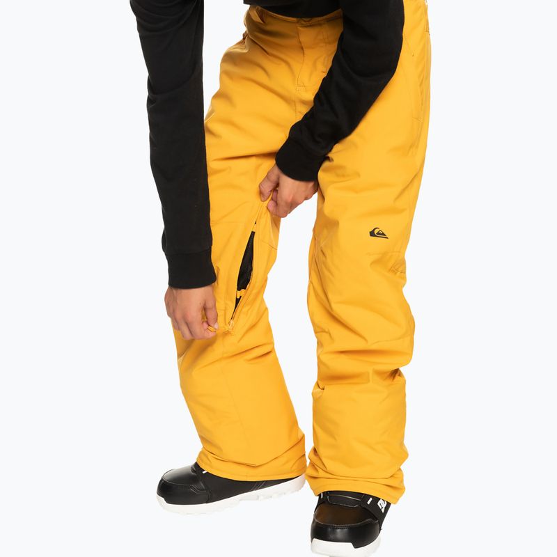 Detské snowboardové nohavice Quiksilver Estate Youth mineral yellow 4