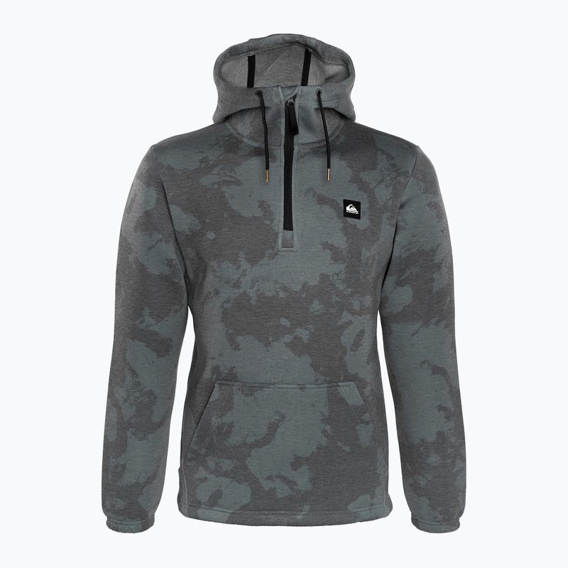 Mikina Quiksilver Shredder Hoodie tie dye true black snowboardová mikina