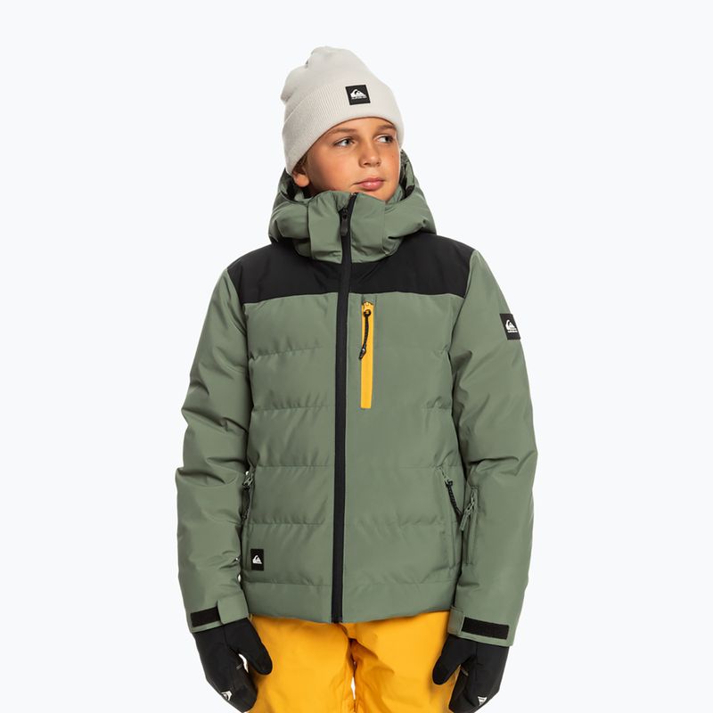 Quiksilver The Edge Youth snowboardová bunda s vavrínovým vencom