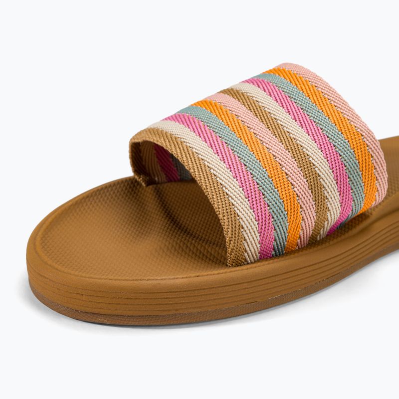Dámske šľapky ROXY Beachie Breeze tan/crazy pink 7