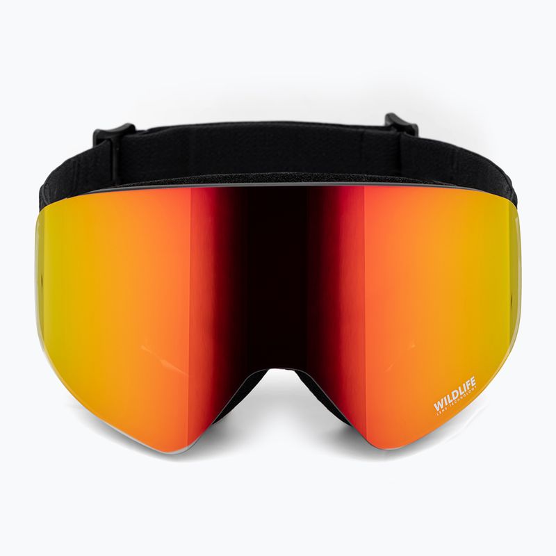 VonZipper Encore black satin/wildlife fire chrome snowboardové okuliare 2