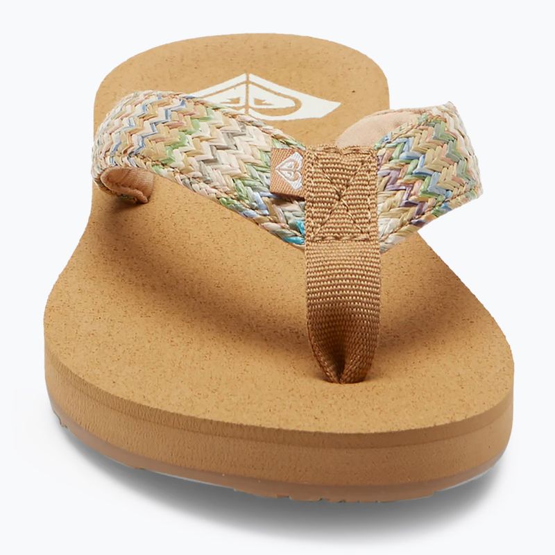 Dámske žabky ROXY Porto Raffia II multi/olive 9