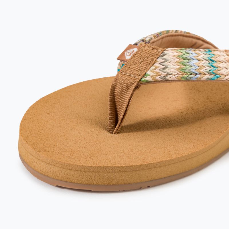 Dámske žabky ROXY Porto Raffia II multi/olive 7