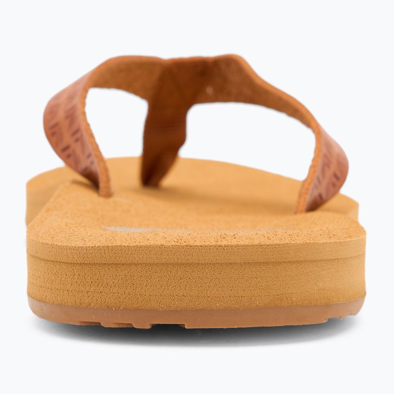 Dámske žabky ROXY Porto Motif tan 6