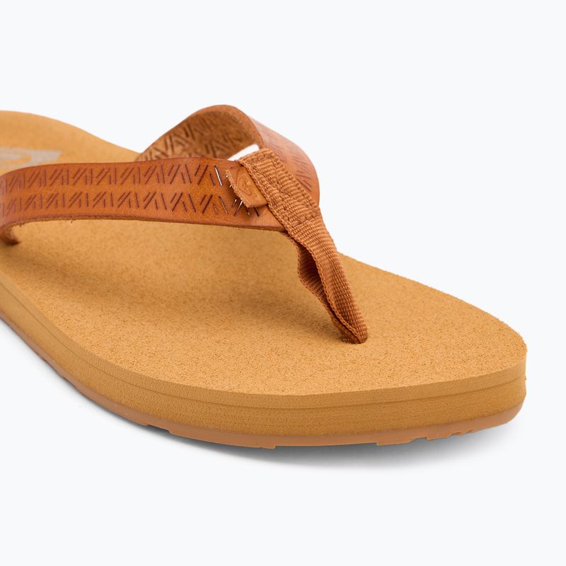 Dámske žabky ROXY Porto Motif tan 7