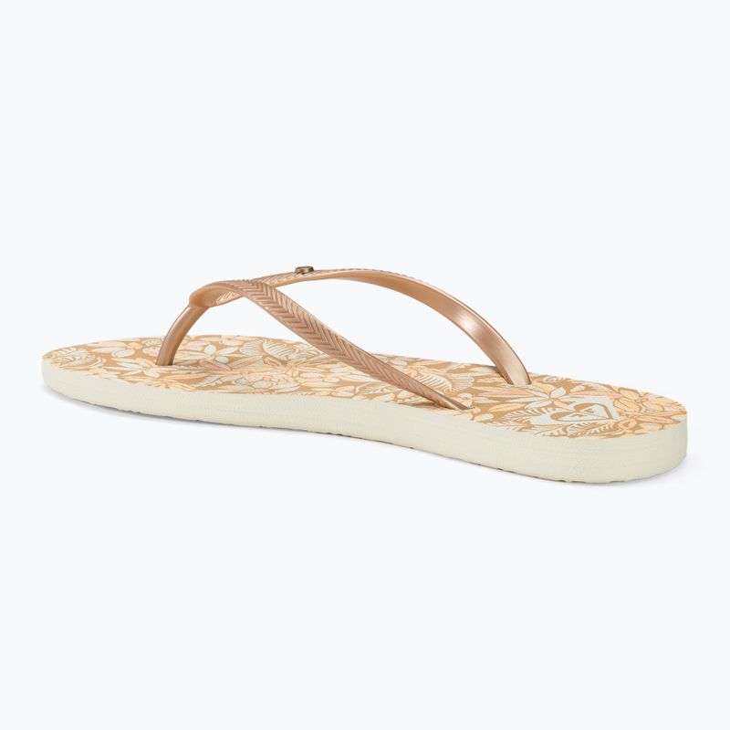 Dámske žabky ROXY Bermuda Print peach cream 3