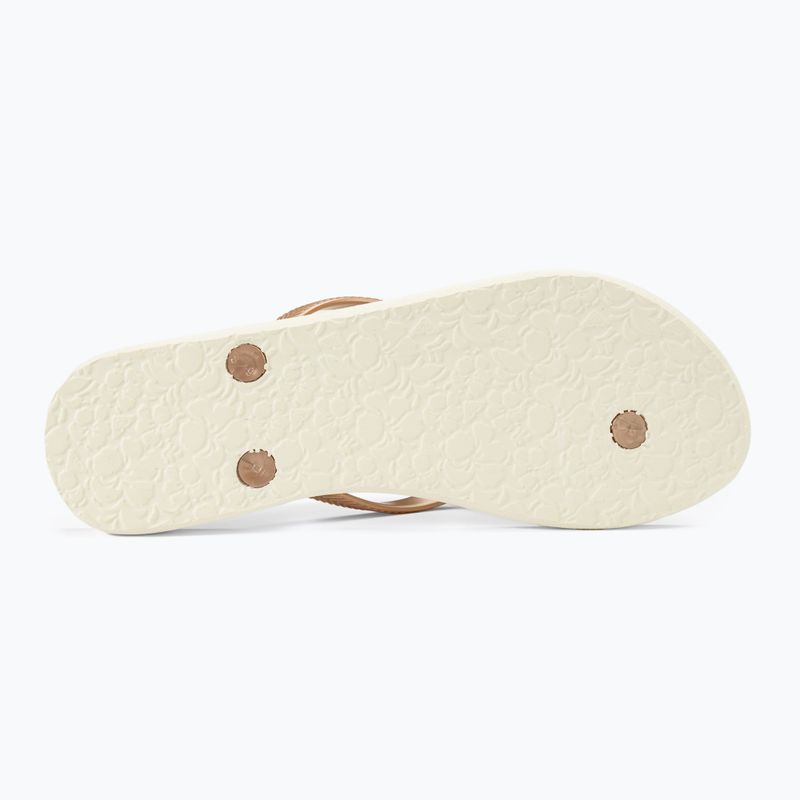 Dámske žabky ROXY Bermuda Print peach cream 4