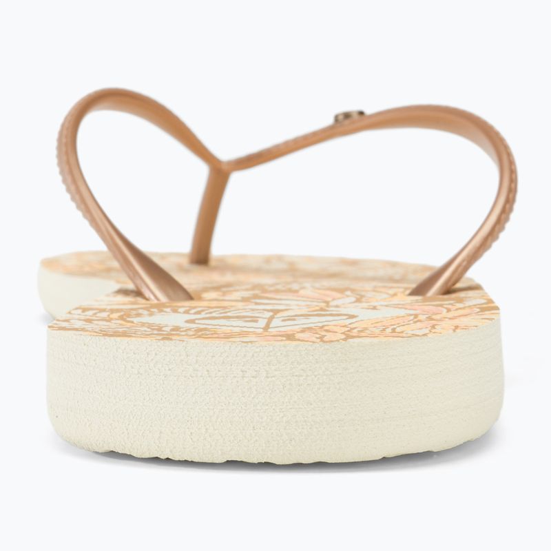 Dámske žabky ROXY Bermuda Print peach cream 6