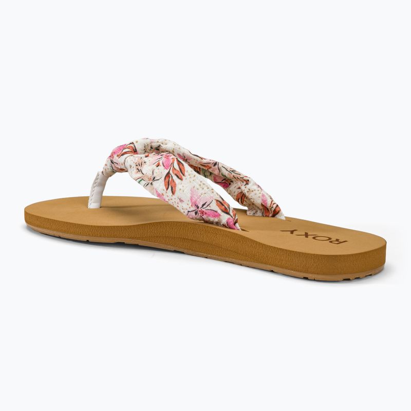 Dámske žabky ROXY Paia V white/crazy pink print 3