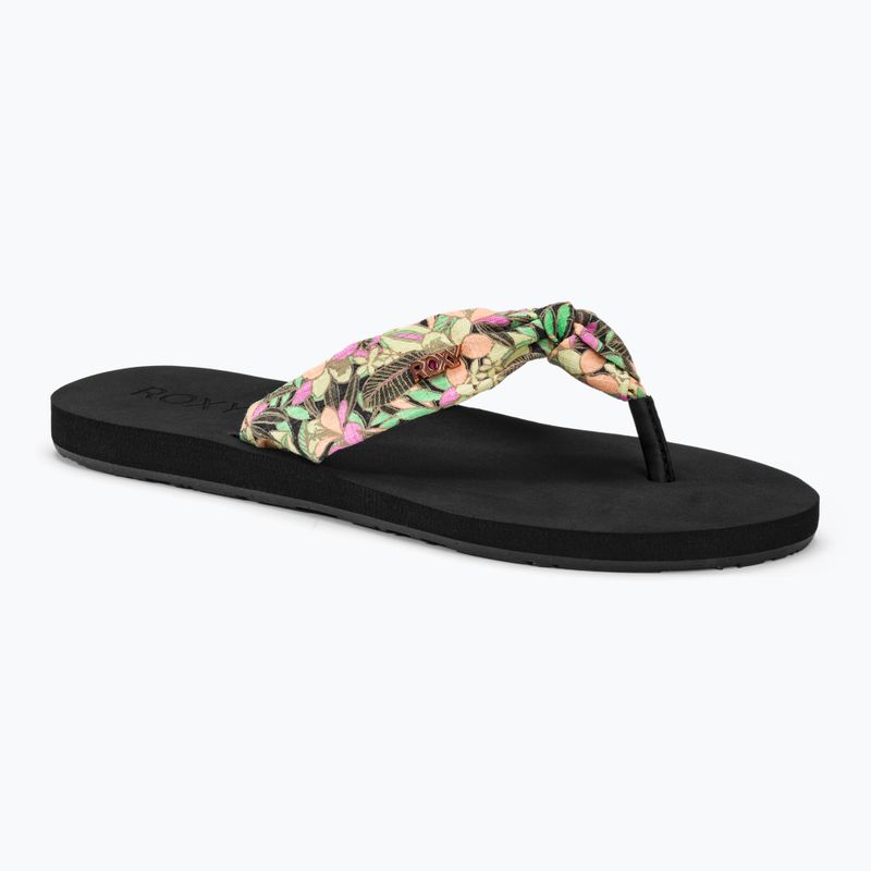 Dámske žabky ROXY Paia V black/pink/soft lime