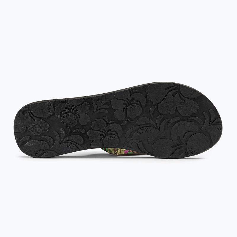 Dámske žabky ROXY Paia V black/pink/soft lime 4