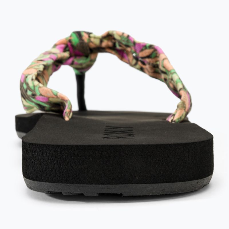 Dámske žabky ROXY Paia V black/pink/soft lime 6